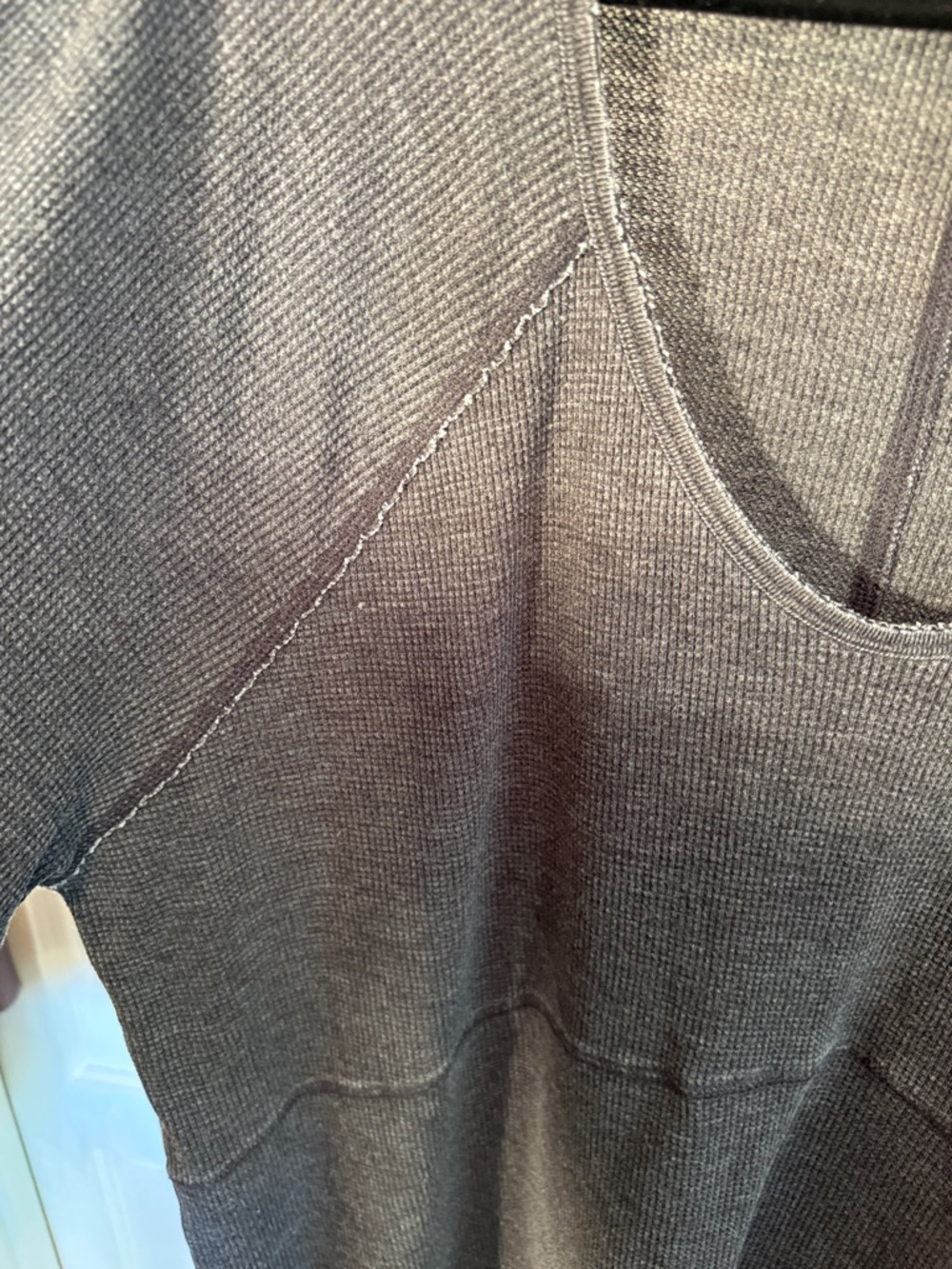 XXL thermal oversized thermal waffle knit lucky brand coastal tunic top - Picture 3 of 10
